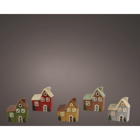 CASETTE RESINA LED 5 ASSORTITE L.12.5 H.14.2